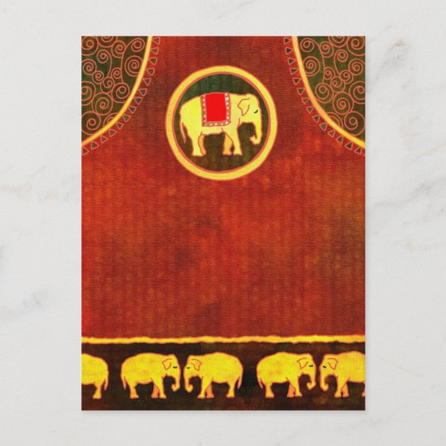 Carte Postale Royaume d'Éléphant Entreprise Vierge (Devant)
