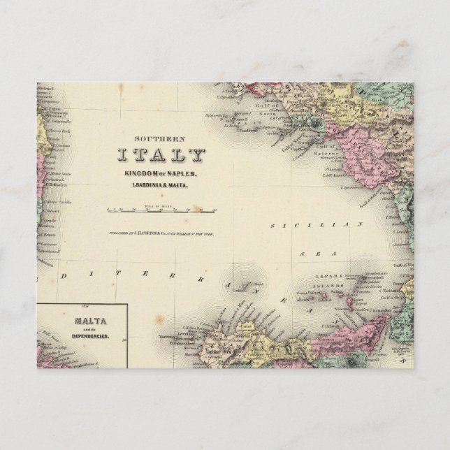 Carte Postale Royaume d'Italie du Sud de Naples (Devant)