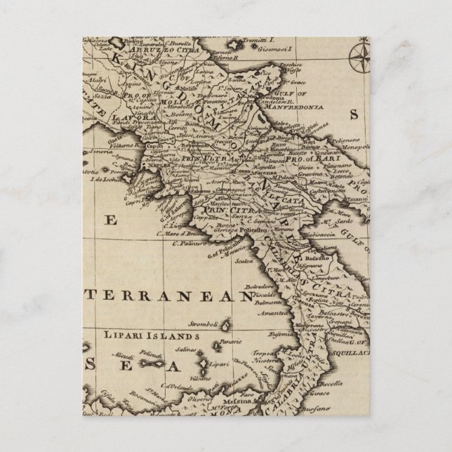 Carte Postale Royaumes de Naples et de Sicile, Italie (Devant)