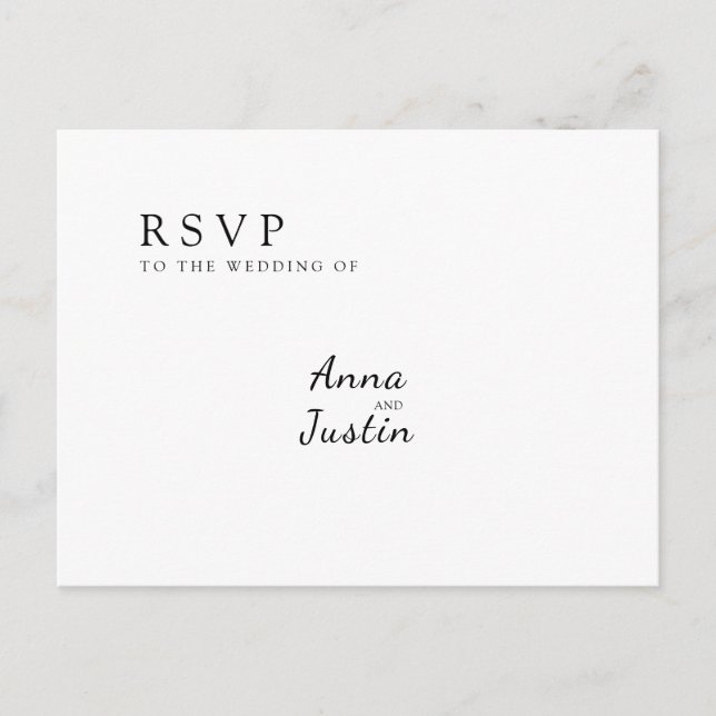 Carte postale RSVP (Devant)