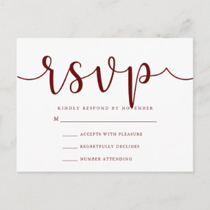 Carte postale RSVP
