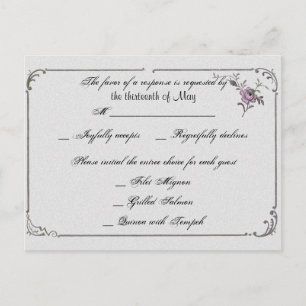 Carte postale RSVP à cadre français