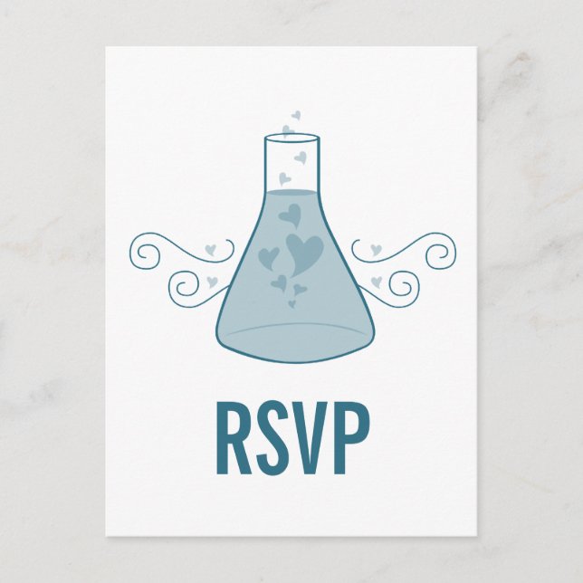 Carte postale RSVP Blue Sweet Chemistry (Devant)