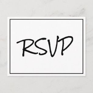 Carte postale RSVP Boho Script