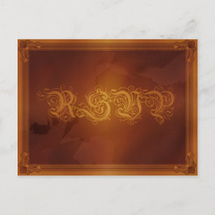 Carte postale RSVP Brown Vintage Pays