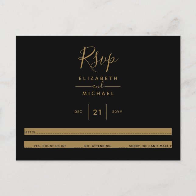 CARTE POSTALE RSVP BUDGÉTAIRE (Devant)