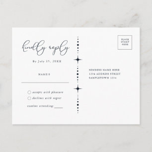 Carte postale RSVP Celestial Sun and Moon