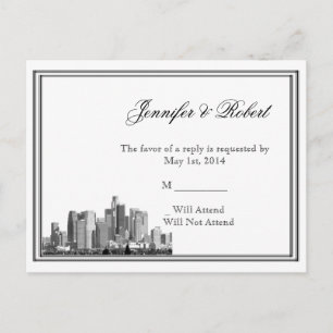 Carte postale RSVP de Houston Destination Wedding
