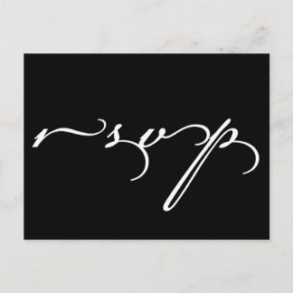 Carte postale RSVP de mariage