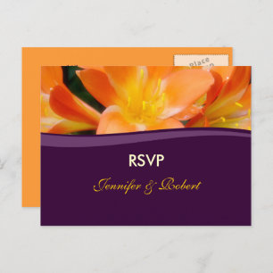 Carte postale RSVP de mariage