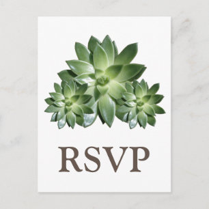 Carte postale RSVP de mariage simple et réussie