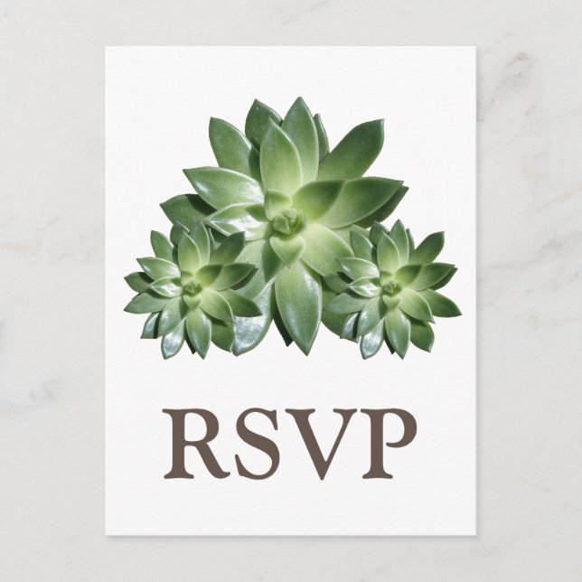 Carte postale RSVP de mariage simple et réussie (Devant)