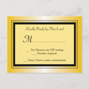 Carte postale RSVP du parti Oscar