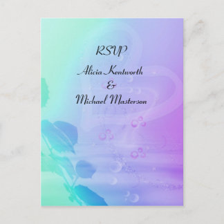Carte postale RSVP Flower & Heart