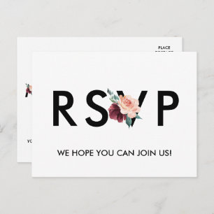 Carte postale RSVP Flower Letton Song Request