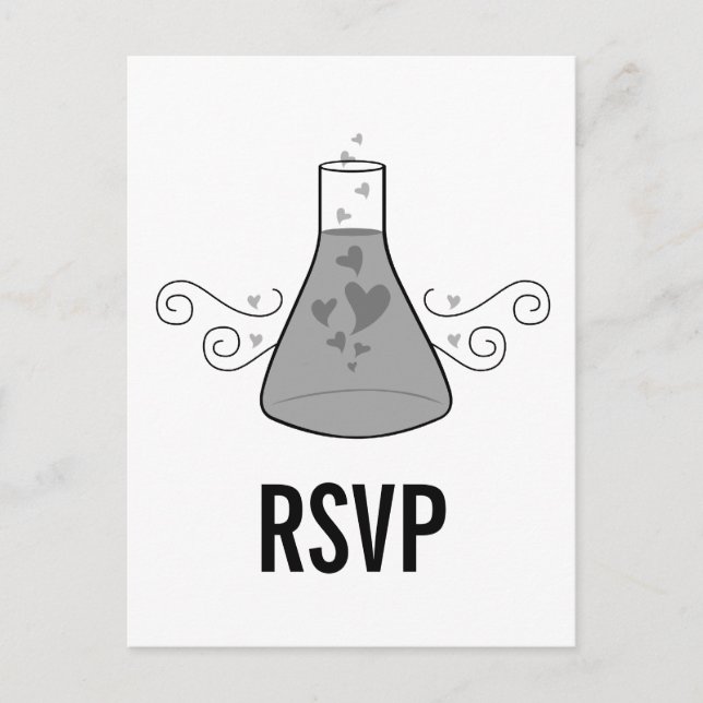 Carte postale RSVP Gray Sweet Chimie (Devant)