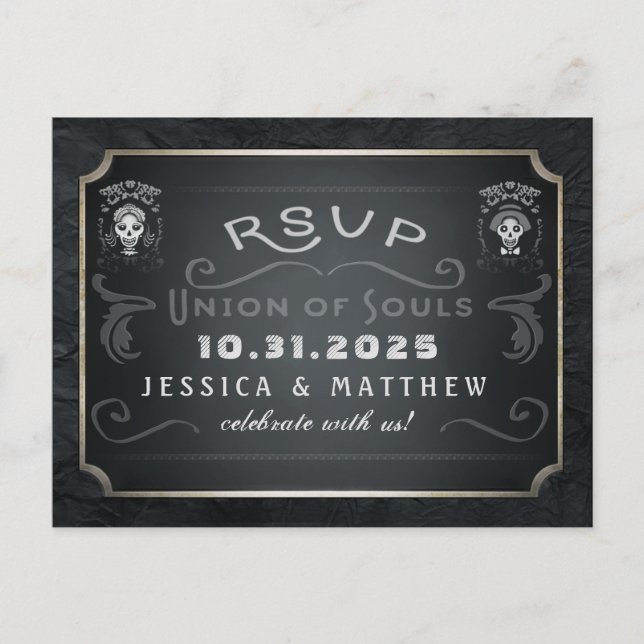 Carte postale RSVP Halloween Union of Souls corres (Devant)