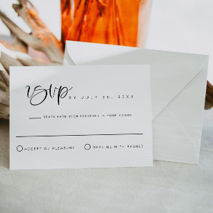 Carte postale RSVP JOLIE Minimalist Bohemian Weddi