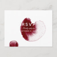 Carte postale RSVP moderne Red Wine Spirate