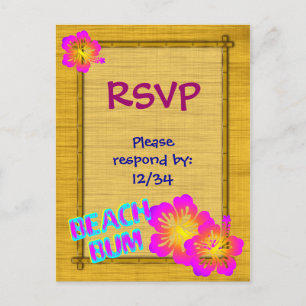 Carte postale RSVP personnalisée