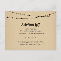 Carte postale RSVP pour Sushi Funky & Fun - Kraft