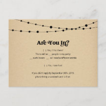 Carte postale RSVP pour Sushi Funky & Fun - Kraft