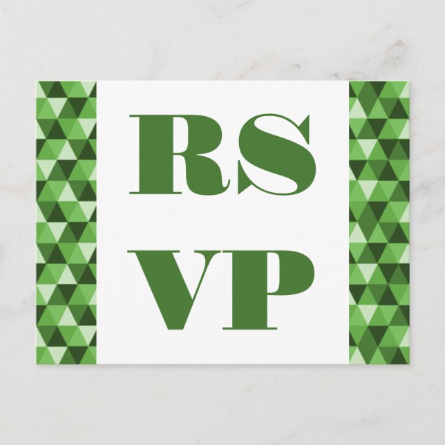 Carte postale RSVP pour Triangles géométriques ver (Devant)