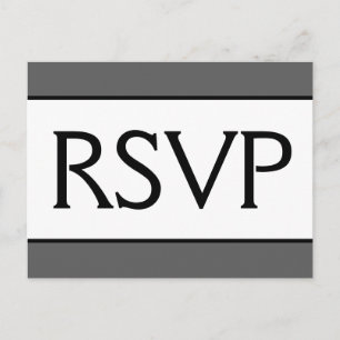 Carte postale "RSVP" respectable et luxueuse