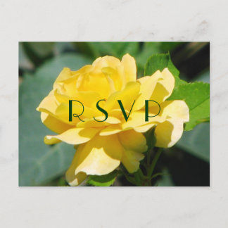 Carte postale RSVP Rose jaune