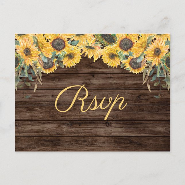 Carte postale RSVP Russe Mariage campagnard tourne (Devant)