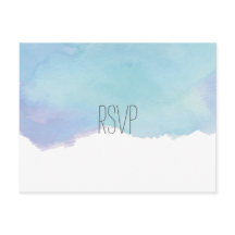 Carte postale RSVP Watercolor
