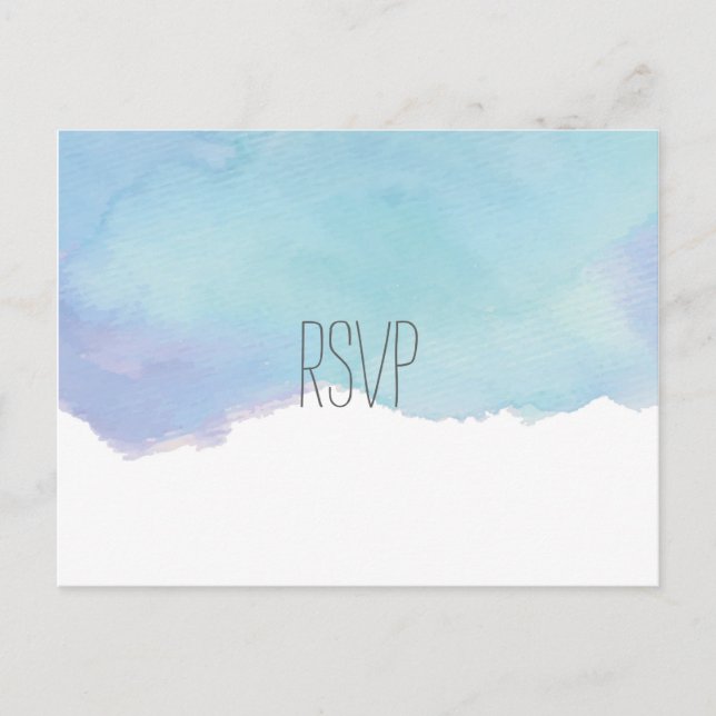 Carte postale RSVP Watercolor (Devant)