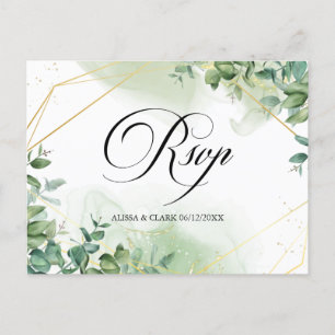 Carte postale RSVP Watercolor moderne