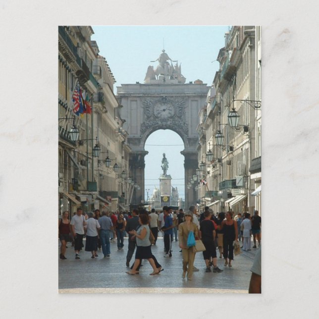 Carte Postale Rua Augusta - Lisbonne (Devant)