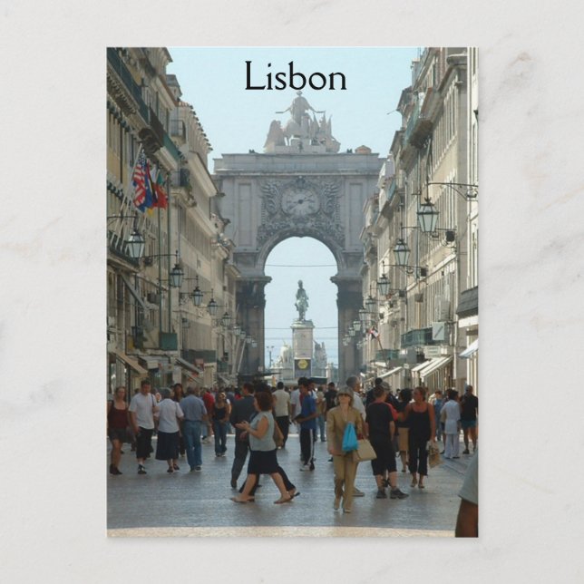 Carte Postale Rua Augusta - Lisbonne (Devant)