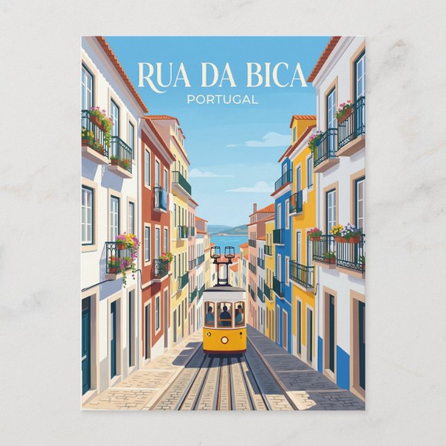 Carte Postale Rua da Bica Portugal (Devant)