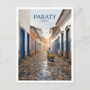 Carte Postale Rua do Fogo Paraty Brésil Voyage