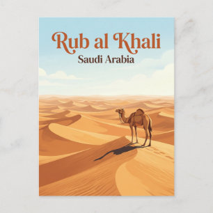 Carte Postale Rub al Khali, le Quart Vide d'Arabie saoudite