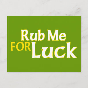 Carte Postale Rub Me for Luck