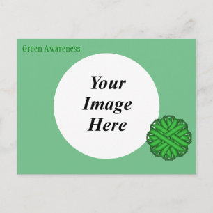 Carte Postale Ruban à fleurs vertes Modèle par Kenneth Yoncich
