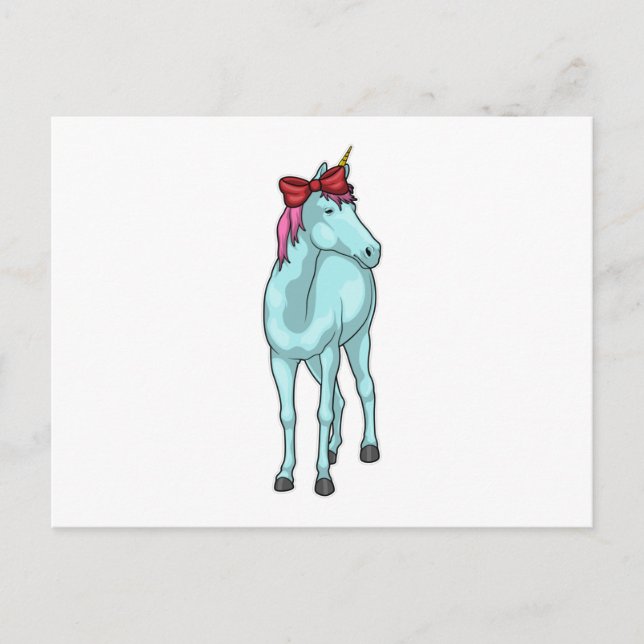 Carte Postale Ruban de Licorne (Devant)