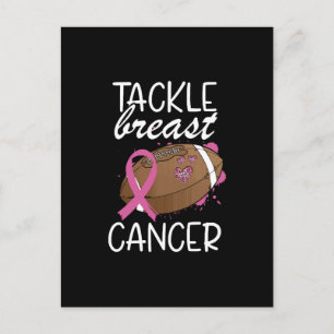 Carte Postale Ruban de sensibilisation au cancer du sein Tackle