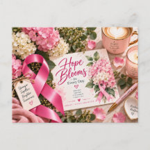 Ruban rose floral de sensibilisation au cancer du 