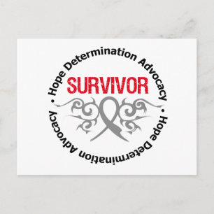 Carte Postale Ruban Tribal Survivor Tumor