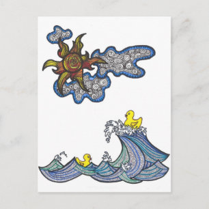 Carte Postale Rubber Ducky