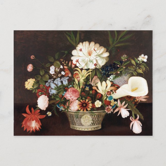 Carte Postale Rubens Peale de la nature dans le jardin (Devant)