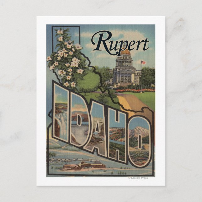 Carte Postale Rubert, Idaho Grandes ScènesRubert, ID (Devant)