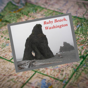 Carte Postale Ruby Beach, Washington Photo de voyage