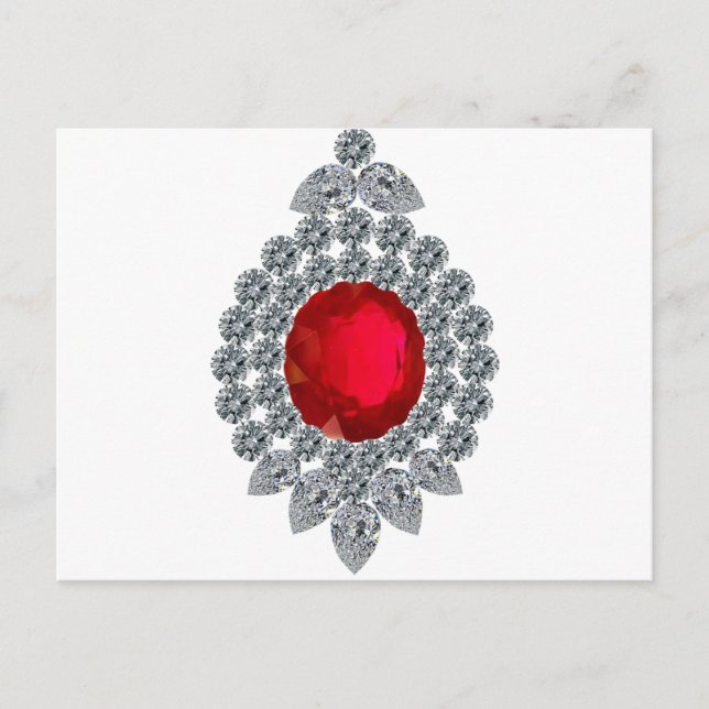 Carte Postale Ruby Brooch (Devant)