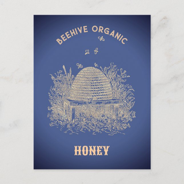 Carte Postale Ruche vintage  (Devant)